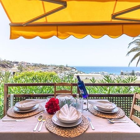 Increible Terraza Con Vistas Al Mar En San Agustin Apartment Luaran gambar